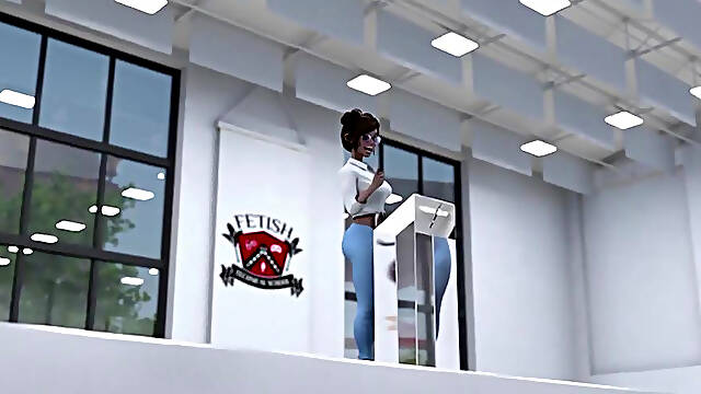 Ebony Schoolgirls Locker Room Fuck - 3D Hentai (ENG Voices)