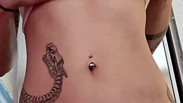 Sexy teen ebony solo toy masturbation