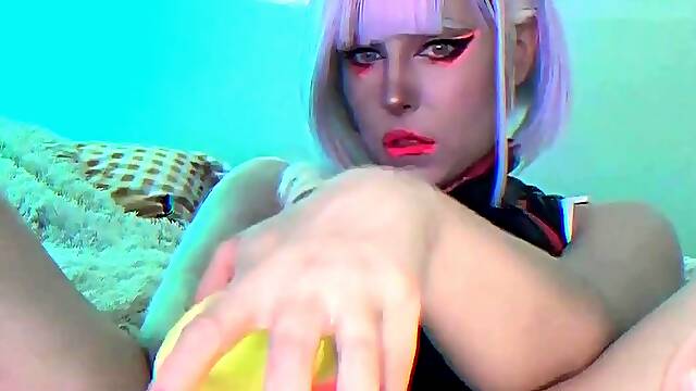 Beautiful Sonya having a horny solo toy masturbation