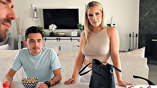 Bunny Madison Buries Her Face Deep in Aria Valencias Wet Pussy During Wild Group Sex with Danny Ste