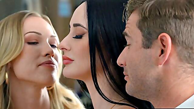 Diana Grace, Violet Voss and Nathan Bronson Pound Foot Fetish in Steamy Threesome with Massive C