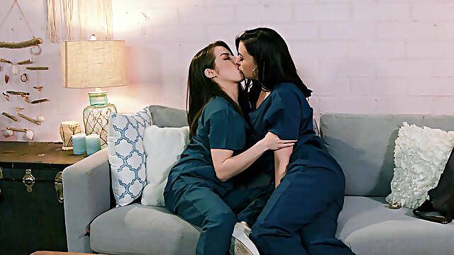 Gorgeous lesbian sex from neighbors Spencer Bradley and Whitney Wright