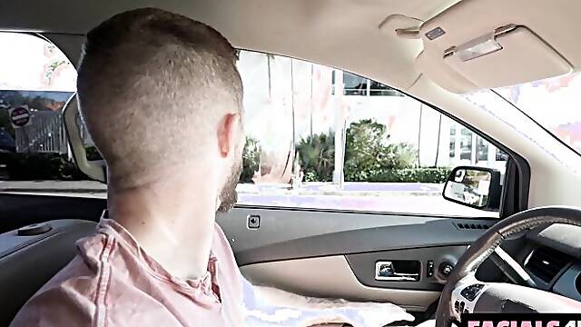 Rideshare Dicks Treat Mackenzie Mace To A Spitroast
