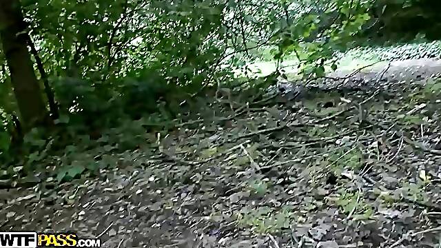 Long haired Hungarian porn angel Amirah gets rammed during a beautiful day in POV