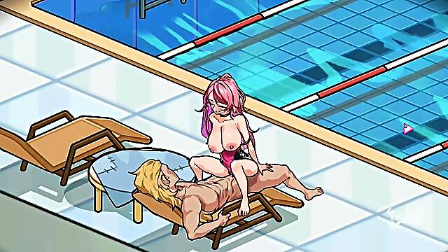 Hentai Game – Minami Hentai Gallery Scene Pool Sex - Lifeguard Holic
