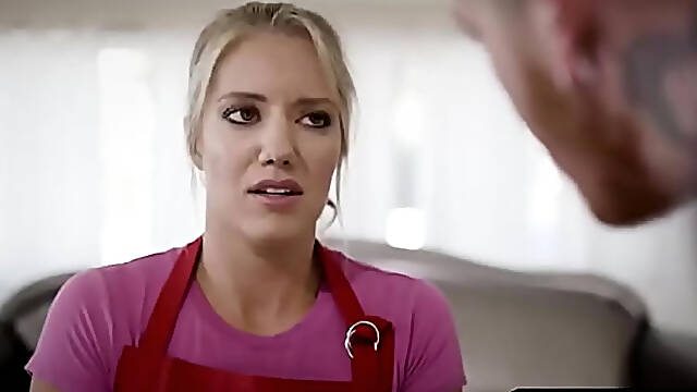 Terrified maid double penetrated by s