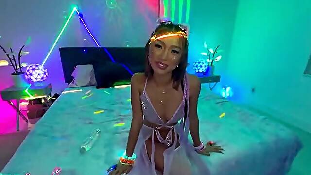 Rave-Ready Clara Trinity Seduces The DJ And Rides His Thick Cock!