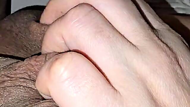 Step mamma checks step sons dong and give him a tugjob during the time that that guy has an erection