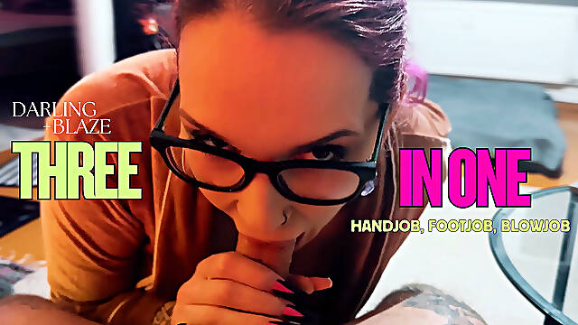 Three in One (handjob, Blowjob, Blowjob)