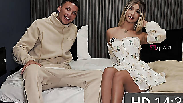 Exclusive Debut Ariana the Hot and Sexy Young Woman Wants to Make a Porn Video for the First Time with Scott Who Doesn't