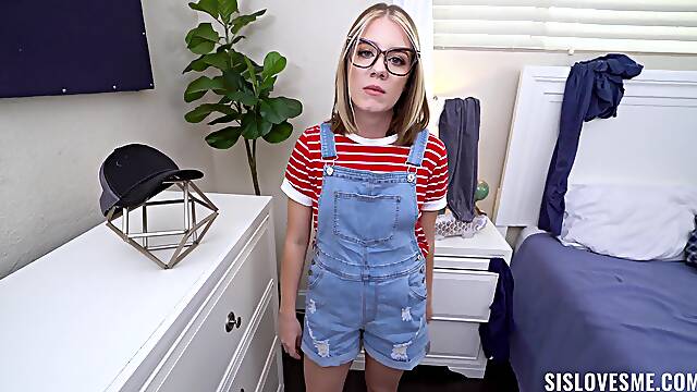 Horny roommate Dakota Burns gets fucked hard in her bedroom